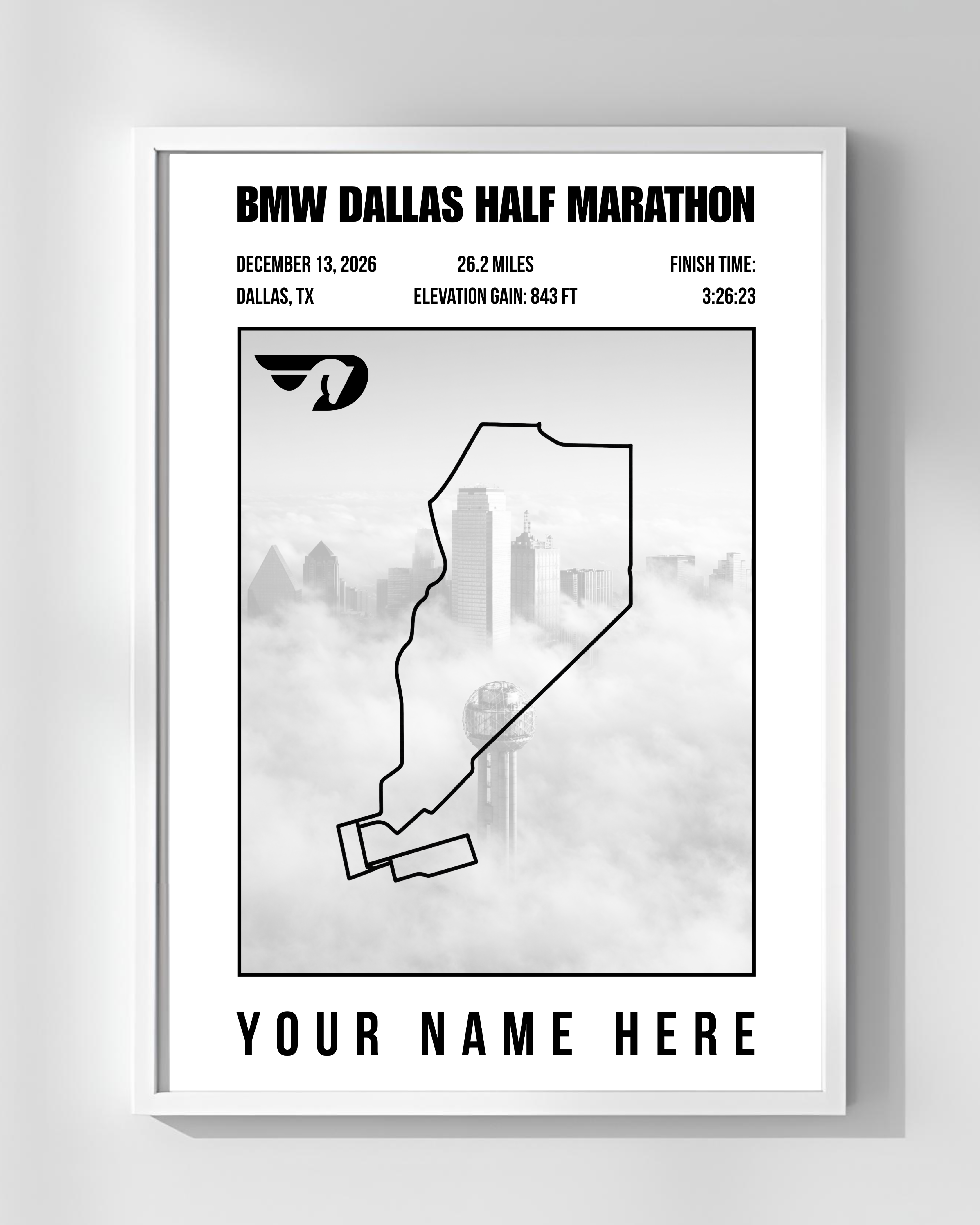 2026 BMW Dallas Marathon (Light Theme Traditional)