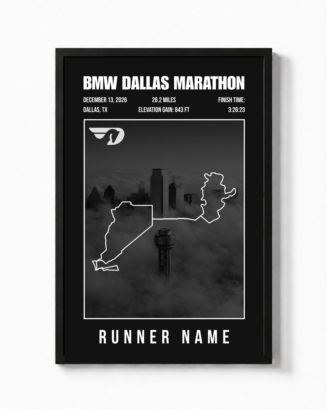 2026 BMW Dallas Marathon (Dark Theme)
