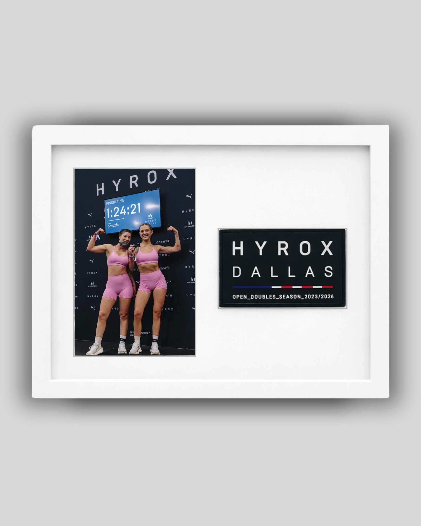 HYROX Patch Frame (White) – Race Frame Official