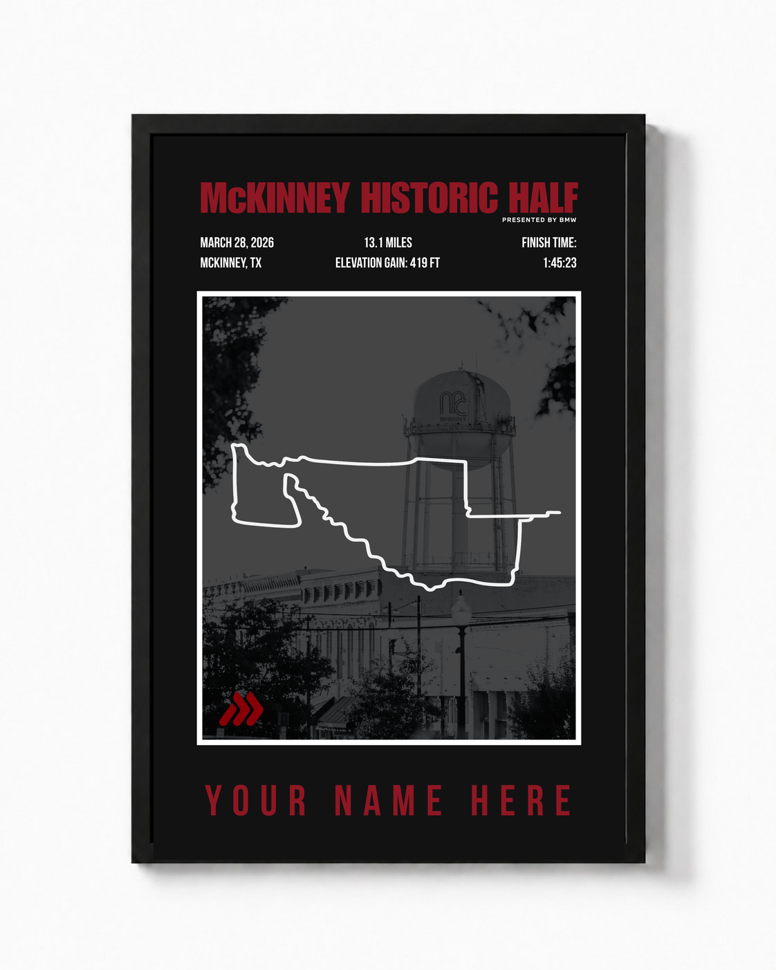 2026 McKinney Historic Half (Dark Theme)